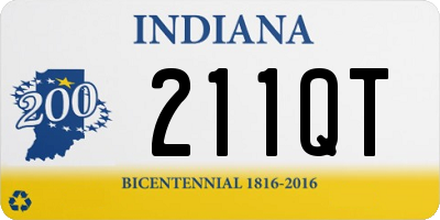 IN license plate 211QT