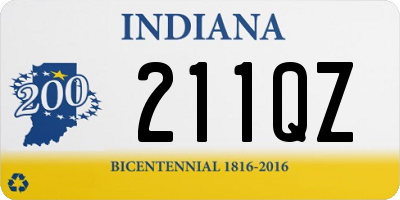 IN license plate 211QZ