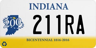 IN license plate 211RA