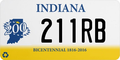 IN license plate 211RB