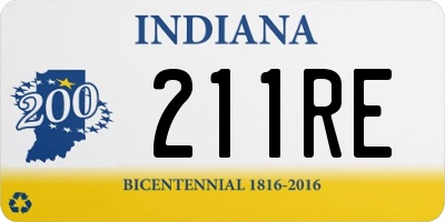 IN license plate 211RE