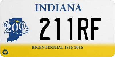 IN license plate 211RF