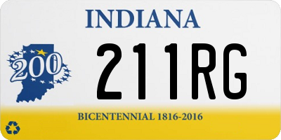 IN license plate 211RG