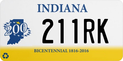 IN license plate 211RK