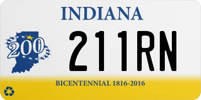 IN license plate 211RN