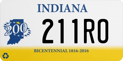IN license plate 211RO
