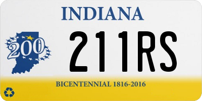 IN license plate 211RS