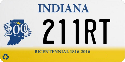 IN license plate 211RT