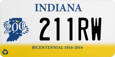 IN license plate 211RW