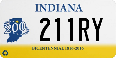 IN license plate 211RY