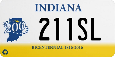 IN license plate 211SL