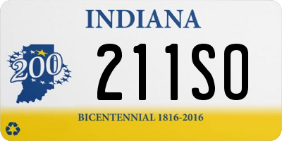 IN license plate 211SO