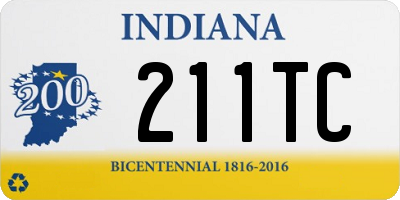 IN license plate 211TC