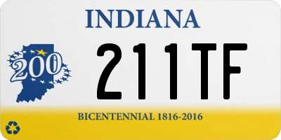 IN license plate 211TF