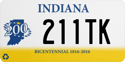 IN license plate 211TK