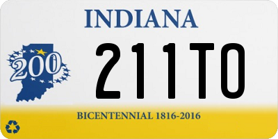 IN license plate 211TO