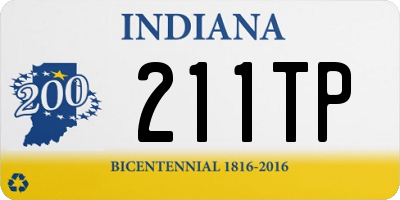 IN license plate 211TP