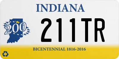 IN license plate 211TR