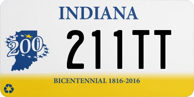 IN license plate 211TT