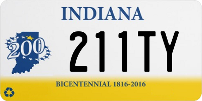 IN license plate 211TY