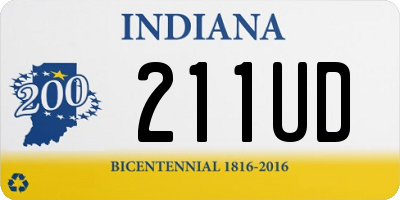 IN license plate 211UD