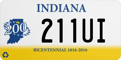 IN license plate 211UI