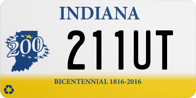 IN license plate 211UT