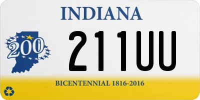 IN license plate 211UU