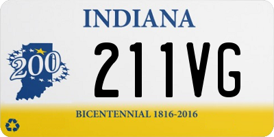 IN license plate 211VG