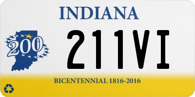 IN license plate 211VI