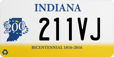 IN license plate 211VJ