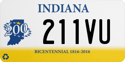 IN license plate 211VU