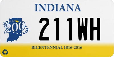 IN license plate 211WH