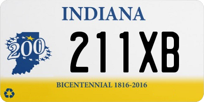 IN license plate 211XB