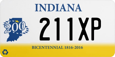 IN license plate 211XP