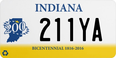 IN license plate 211YA