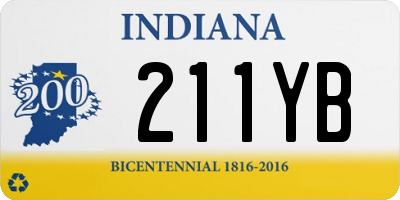 IN license plate 211YB