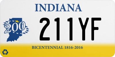 IN license plate 211YF