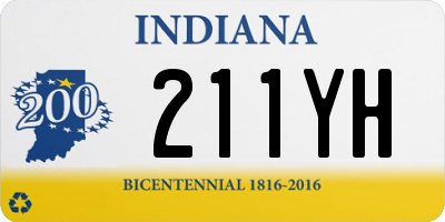 IN license plate 211YH