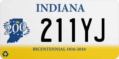 IN license plate 211YJ