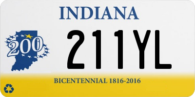 IN license plate 211YL