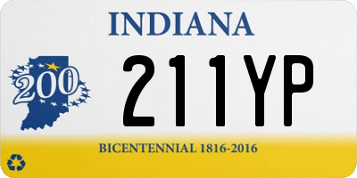 IN license plate 211YP