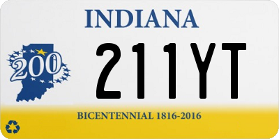 IN license plate 211YT