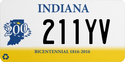 IN license plate 211YV