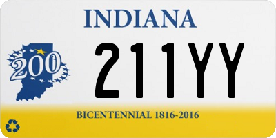 IN license plate 211YY