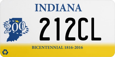 IN license plate 212CL