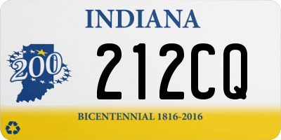 IN license plate 212CQ