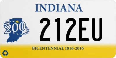 IN license plate 212EU