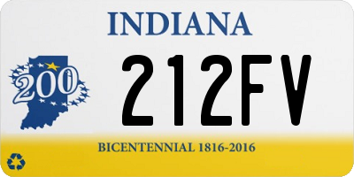 IN license plate 212FV