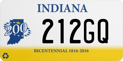 IN license plate 212GQ